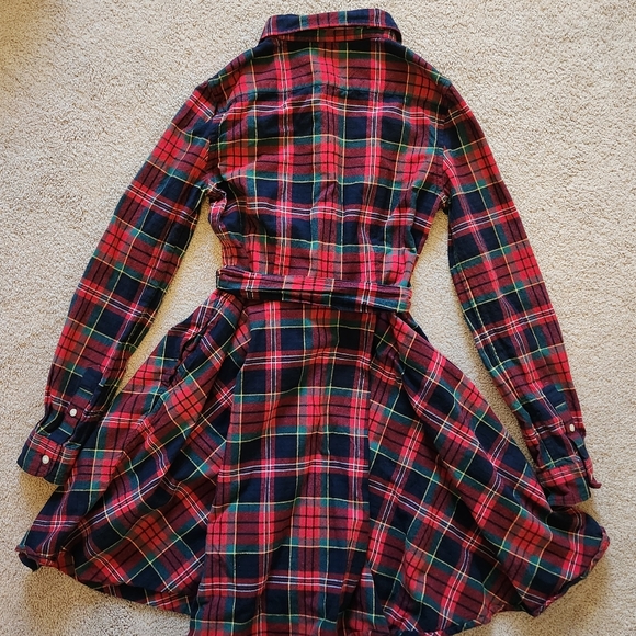 Polo Ralph Lauren Girls' Plaid Flannel Dress - Picture 2 of 6